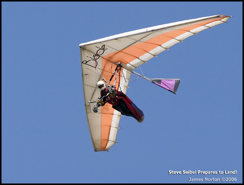 Steve Seibel Prepares to Land