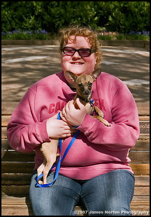 Kim and Tippy at Avery Park