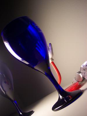 Blue Wine Glasses
