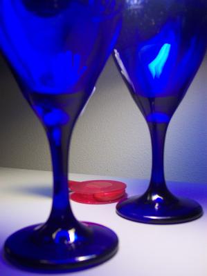Blue Wine Glasses