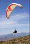 Paraglider Pilot Launching at Chelan